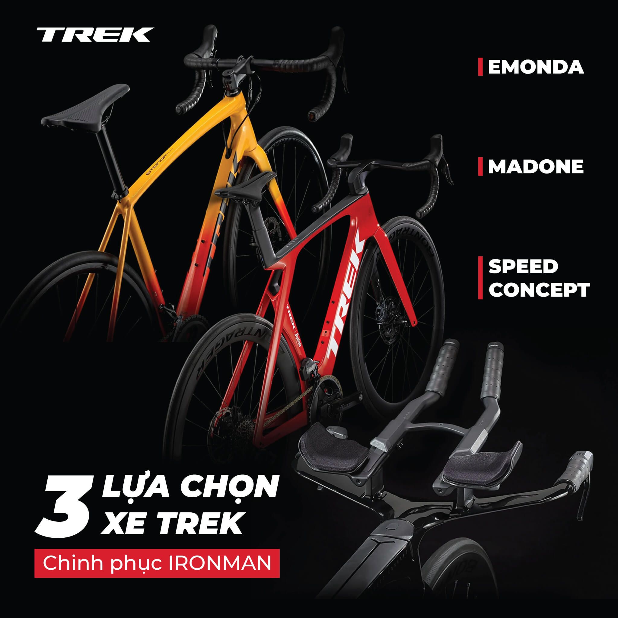 3 lựa chọn xe Trek chinh phục Ironman