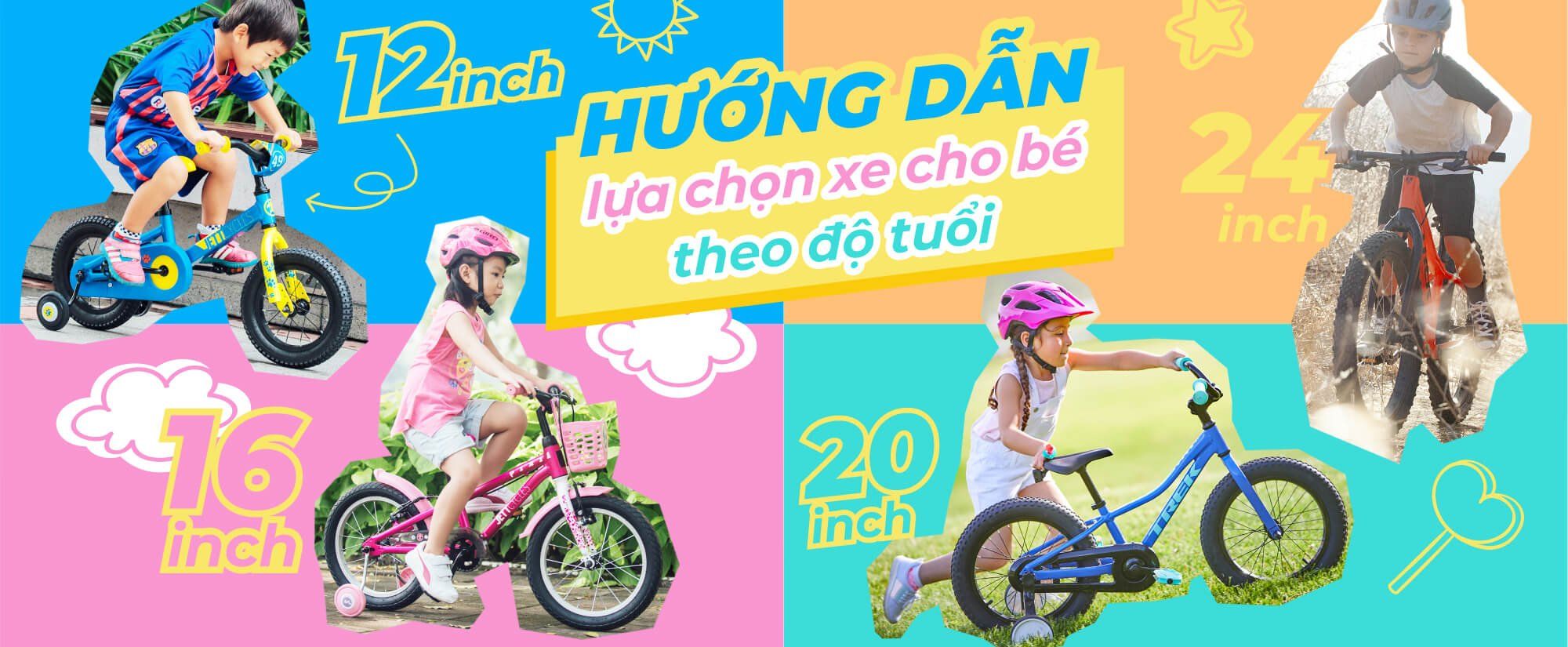 Hương dẫn lựa chọn xe cho bé theo tuổi