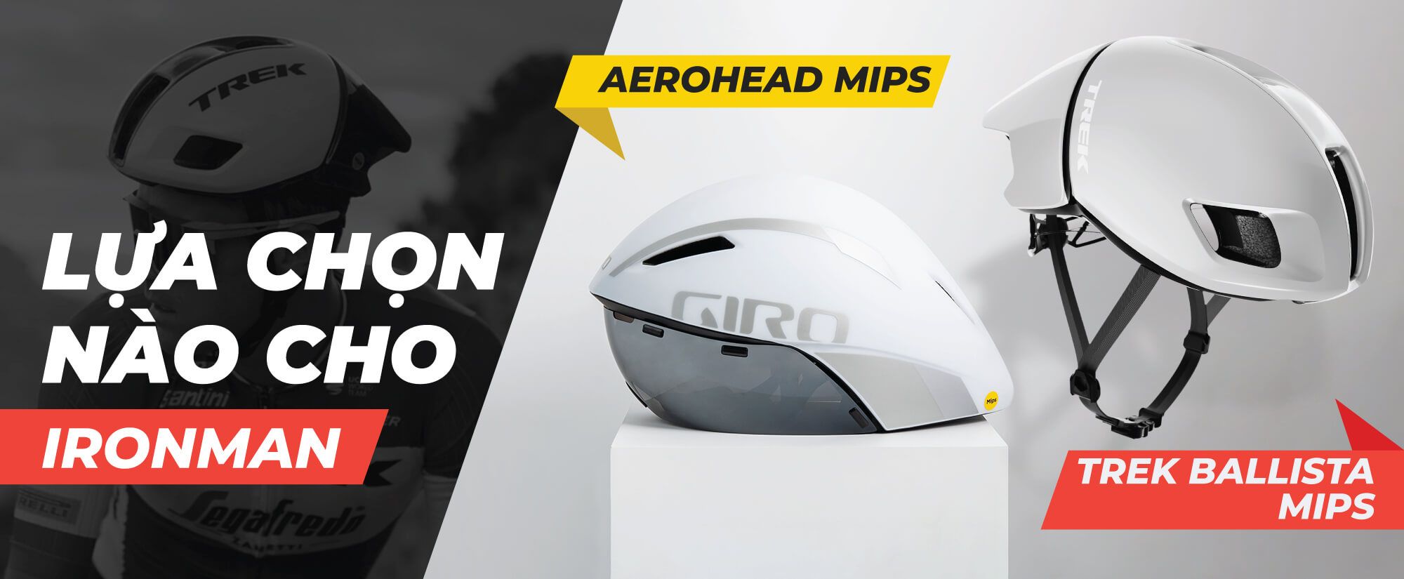 So Sánh Mũ Bảo Hiểm TREK BALLISTA MIPS và GIRO AEROHEAD MIPS